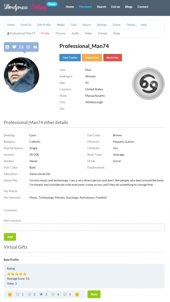 Rateprofile
